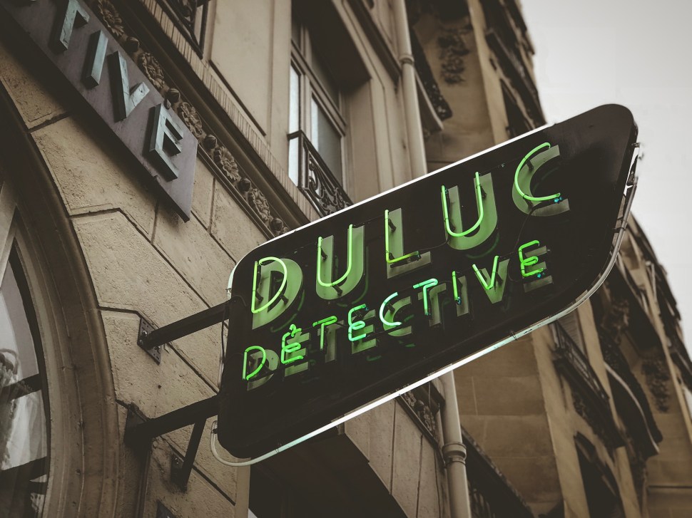 Duluc Detective sign, Paris France