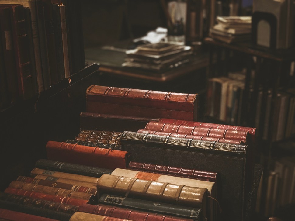 Old books at Galerie Vivienne, Paris France